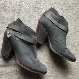 Rag & Bone Harrow Boot/Booties Grey Leather